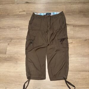 Nine West Dark Brown Cargo Capris